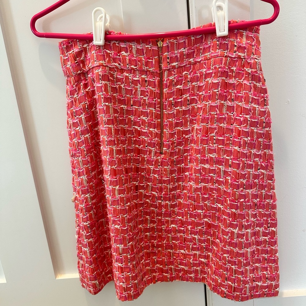 Kate Spade Chic Pink Tweed Skirt - Picture 2 of 4